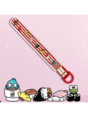 Sanrio Hello Kitty & Kura Sushi 2022 Chopsticks Set with Case New & Sealed HTF